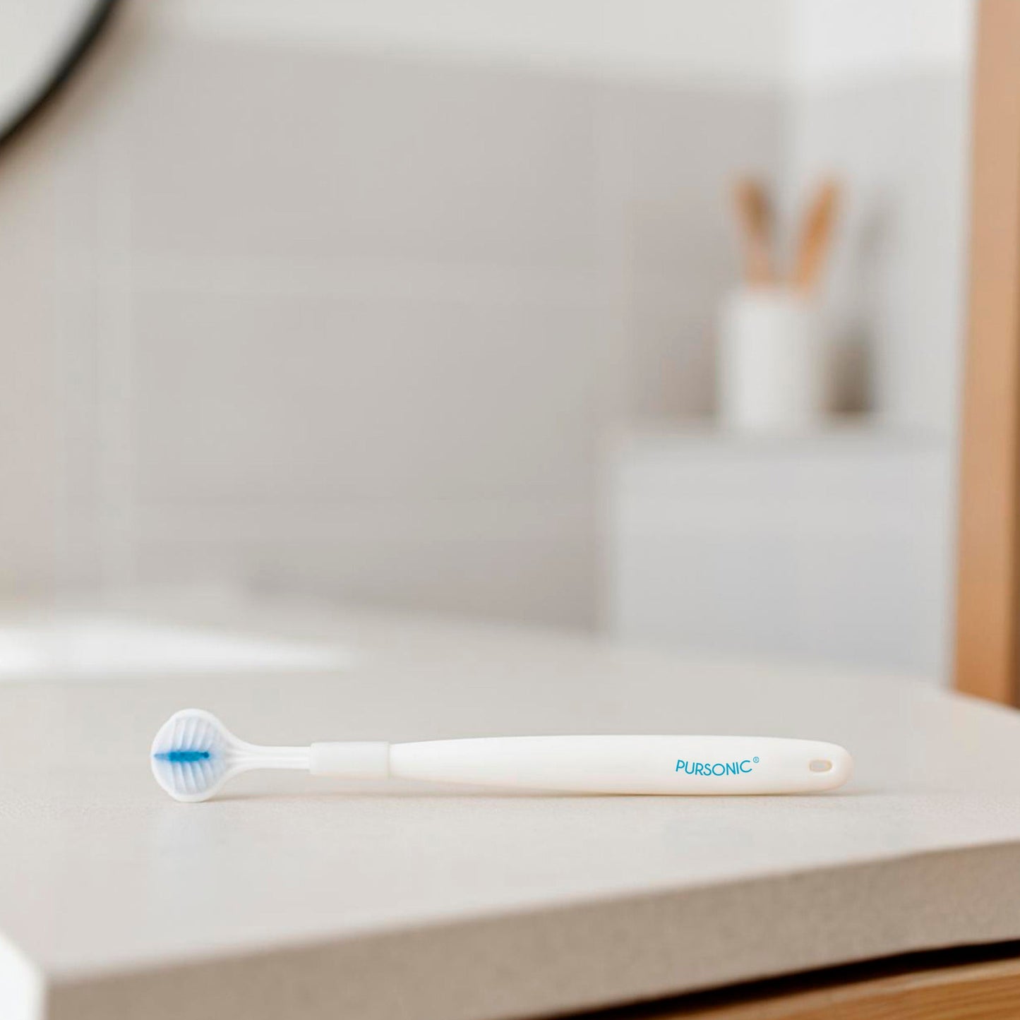 Portable Sonic Toothbrush with Travel Case & 360° Toothbrush Set